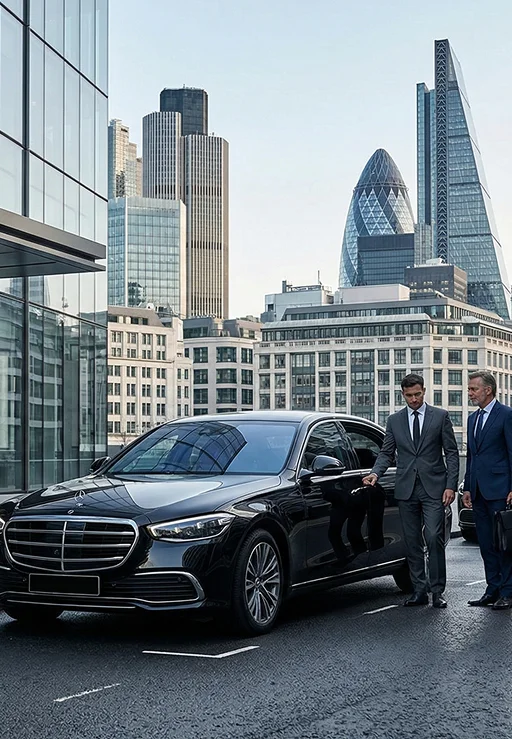 First Class chauffeur vehicle prepared for Manchester travel