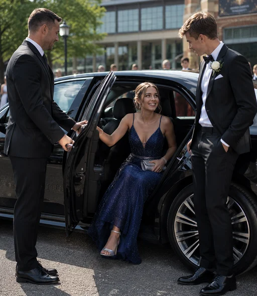 Luxury prom chauffeur service in Manchester
