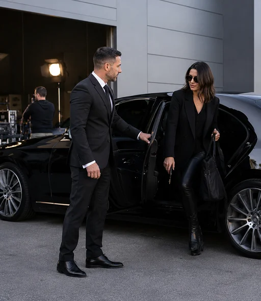 TV production chauffeur service in MediaCity Manchester
